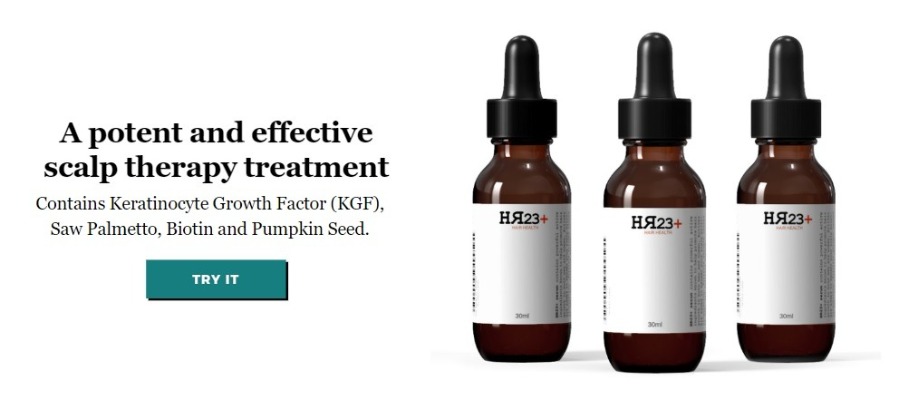 hr23+ hair growth serum with keratinocyte growth factor KGF