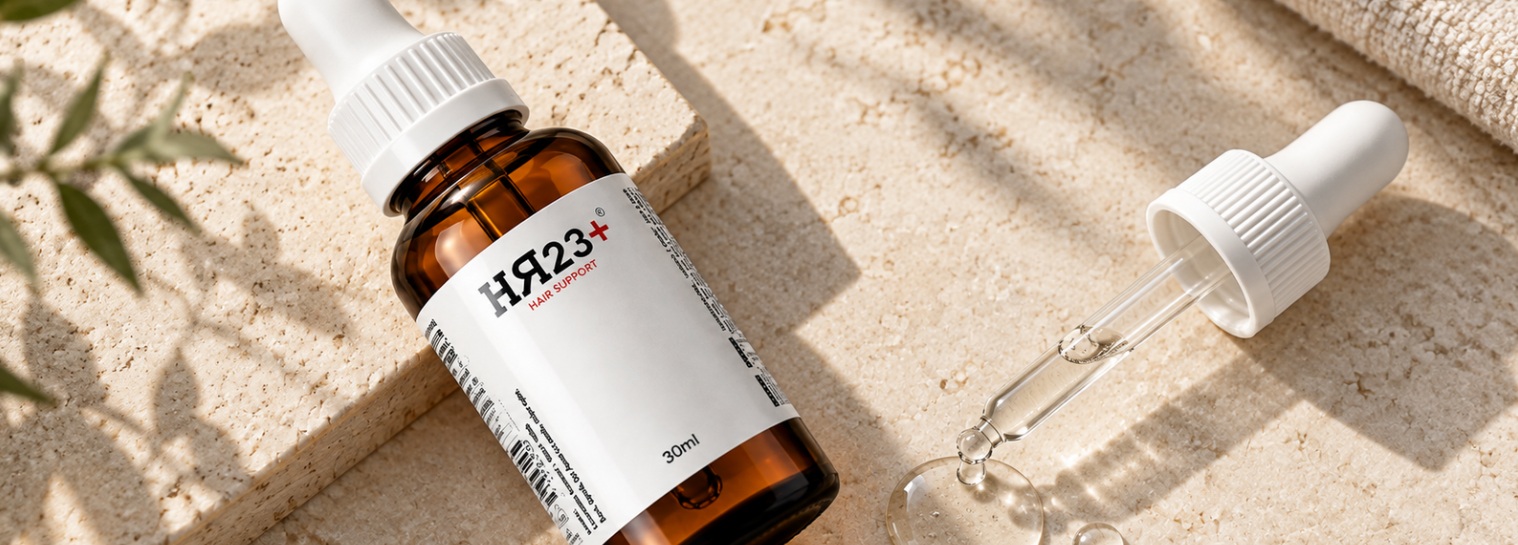 HR23+ hair growth serum copper peptides 
