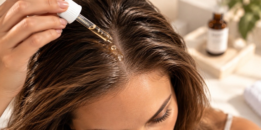 copper peptides hair growth serum application