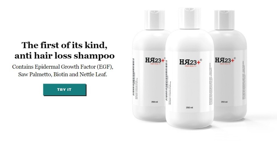 HR23+ saw palmetto and biotin shampoo 