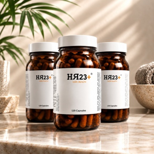 HR23+ hair loss supplement capsules three pack