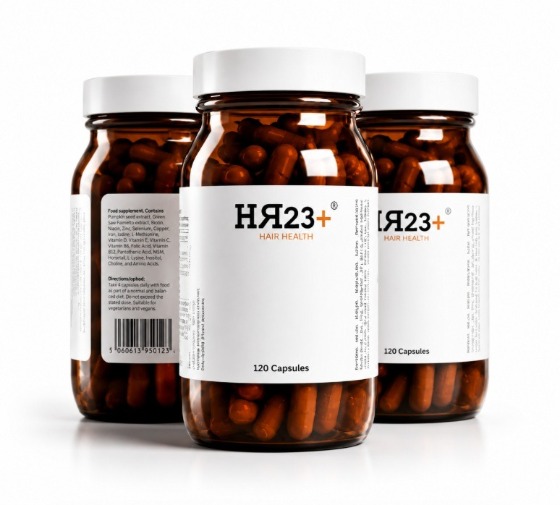 HR23+ hair loss supplement capsules three pack