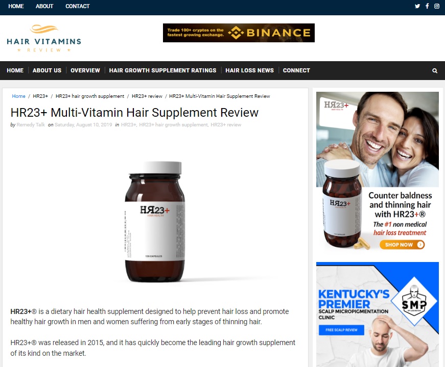 hair vitamins review HR23+