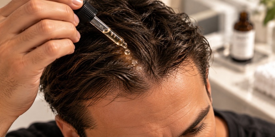 KGF hair growth serum application